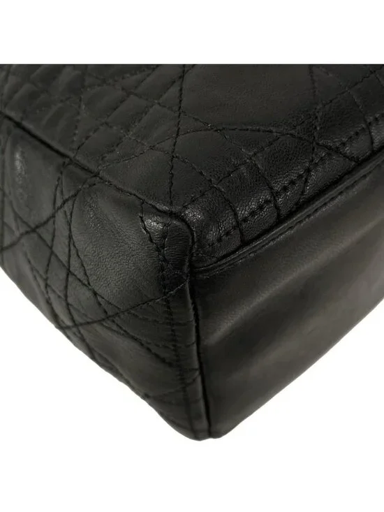 ★SOLD★ Dior Handbag Lady Bag Black Leather - Picture 9 of 16